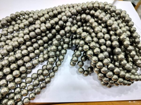 Golden Pyrite Beads 8mm