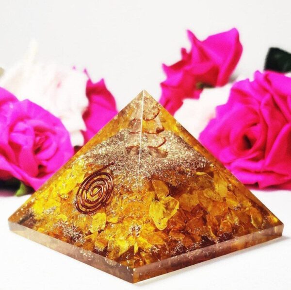 Citrine Chips Pyramid Organ Pyramid - Image 2