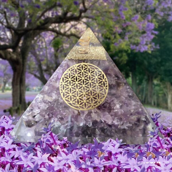 Amethyst Crystal Gemstone Organ Pyramid - Image 2