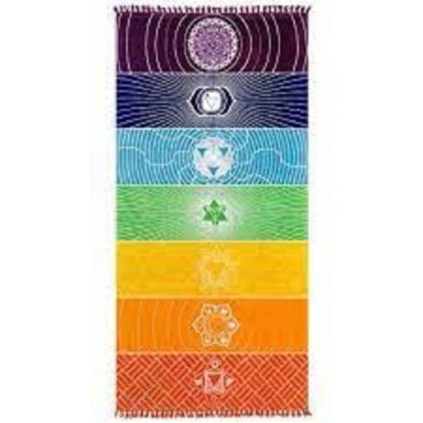 7 Chakra Yoga Mat | Use U Foam and 7 Chakra Oval Set | Mat for Meditation, Yoga and Acupuncture| Size: 150 * 75 cm - Image 3