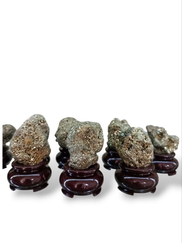 Pyrite Raw Rough Stone Cluster with Stand | Best Gift Item - Image 2