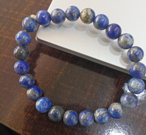 Lapis Lazuli Round Gemstone Bracelet (8mm) - Image 2