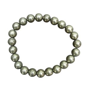 Pyrite Original Natural Stretchable Bracelet | Round Gemstone Bracelet (8mm)