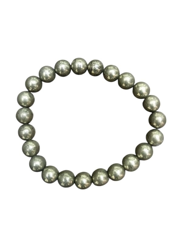 Pyrite Original Natural Stretchable Bracelet | Round Gemstone Bracelet (8mm)