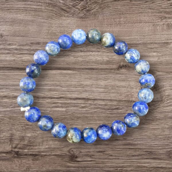 Lapis Lazuli Round Gemstone Bracelet (8mm) - Image 3