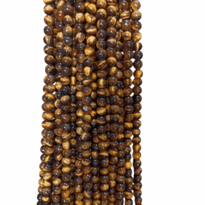 Tiger's Eye Round Beads String | Tiger Eye Original (Natural) (10mm)