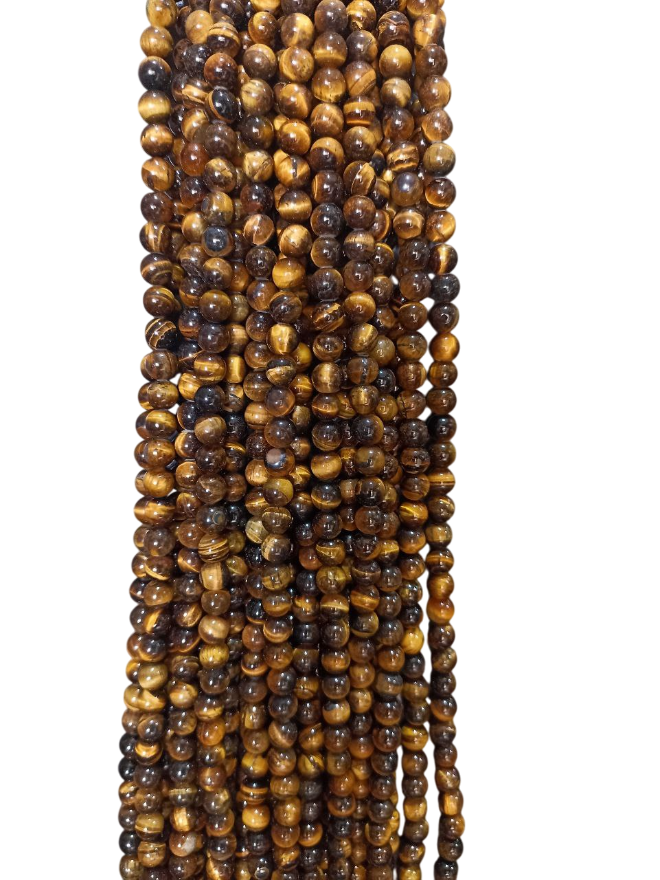Tiger's Eye Round Beads String | Tiger Eye Original (Natural) (10mm)