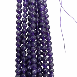 Original Amethyst Round Beads String | Amethyst Original (Natural) (6mm)