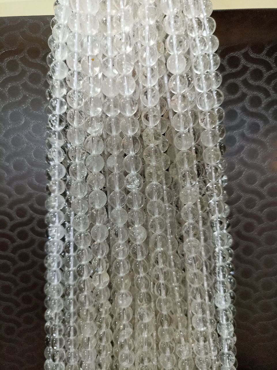 Clear Quartz Crystal Round Beads String | Clear Quartz Crystal Original (Natural) (6mm) - Image 4