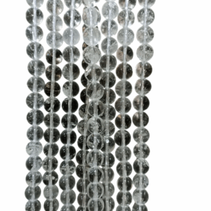 Original Clear Quartz Crystal Round Beads String | Clear Quartz Crystal Original (Natural) (10mm)