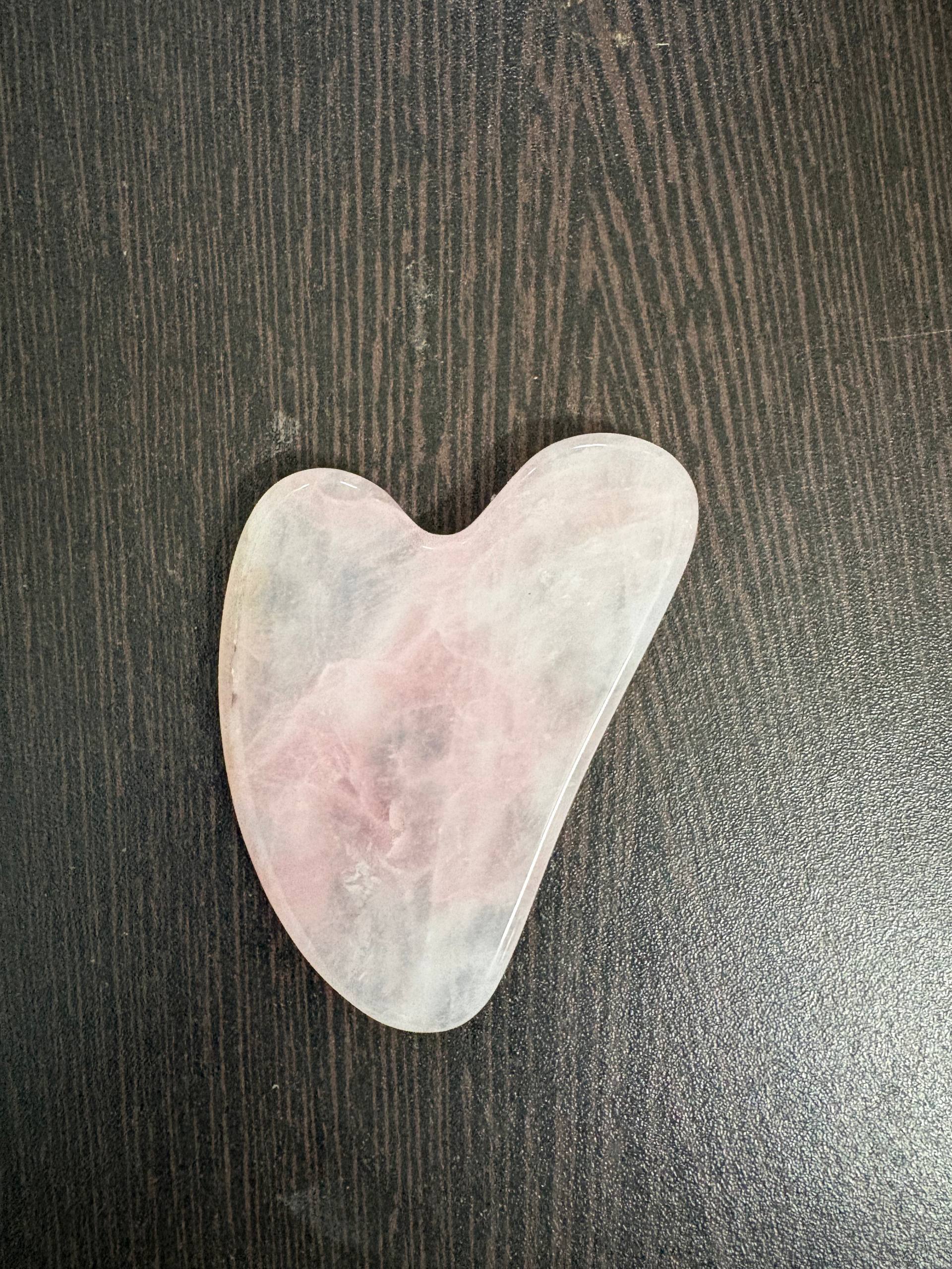 Rose Quartz Gua Sha | (Rose Quartz) Natural Stone Face & Body Massage Tool | Smooth Polished Quartz for Skincare Routine - Image 2