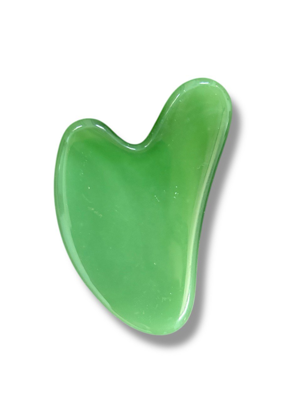 Green Jade Gua Sha | (Green Jade) Natural Stone Face & Body Massage Tool | Smooth Polished Quartz for Skincare Routine