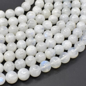 Rainbow Moon Stone Gemstone Round Beads for Jewelry Making 8mm